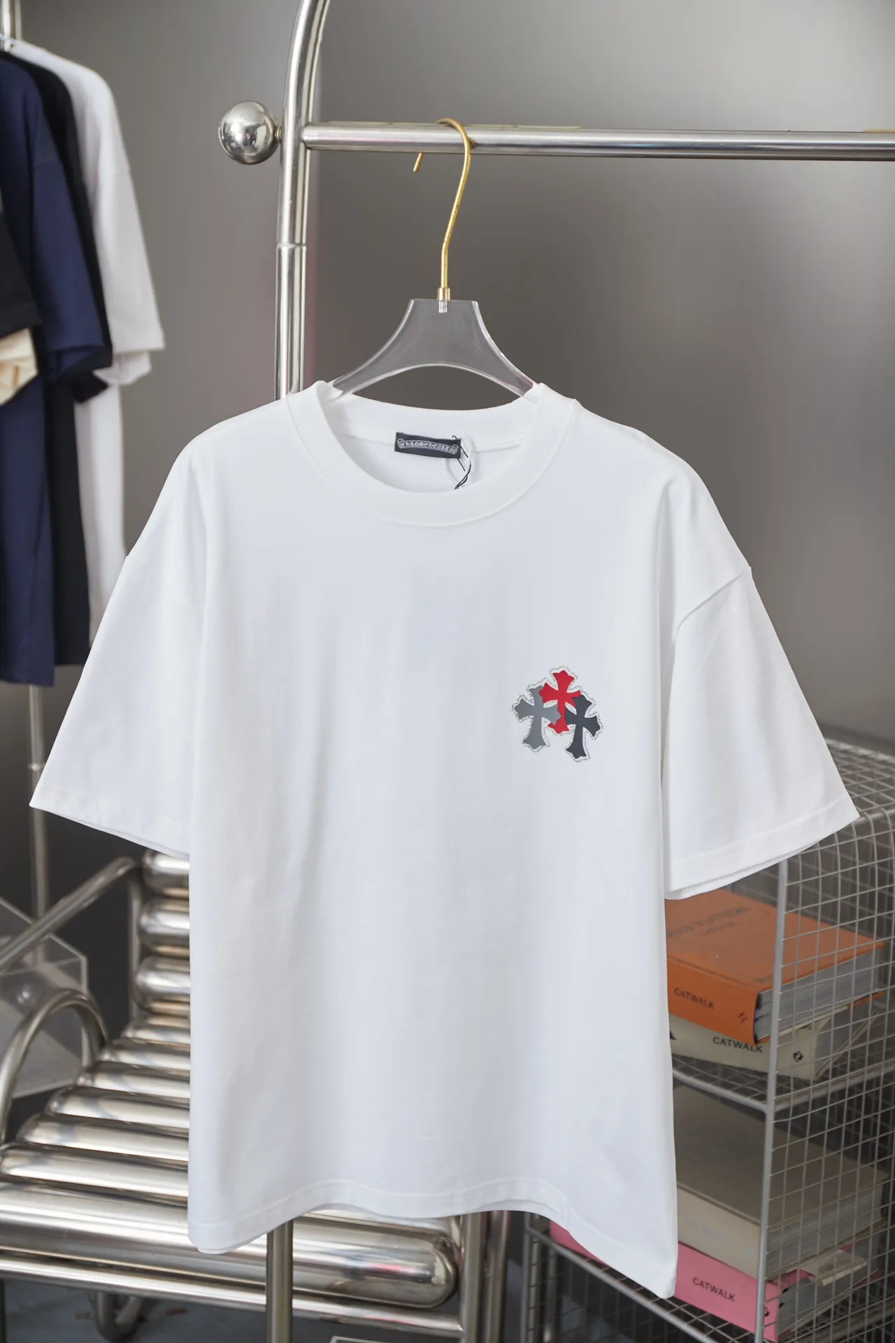 Ch*ome Hearte 26SS New Arrival 100% 32 1X 1 ➕ ➕ ➕ logo ：Black/White/ /Blue Size：S/M/L/XL